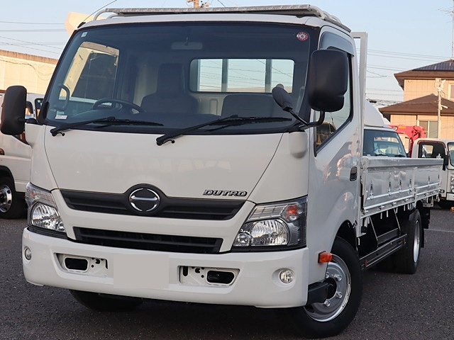 日野 デュトロ 小型 平ボディ 超ロング TKG-XZU720M の中古