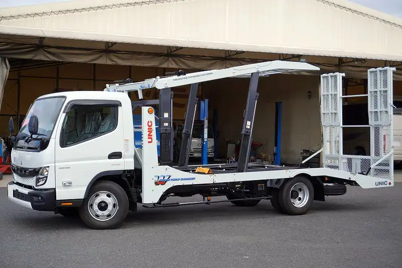 三菱 キャンター 小型 車両重機運搬 ラジコン ウインチの中古トラック画像1