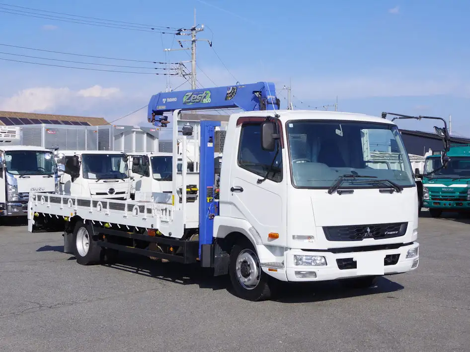 三菱 ファイター 中型/増トン 車両重機運搬 3段クレーン ラジコンの中古トラック画像2