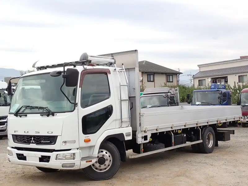 三菱 ファイター 中型/増トン 平ボディ アルミブロック ベッド の中古トラック【車両No.175115】