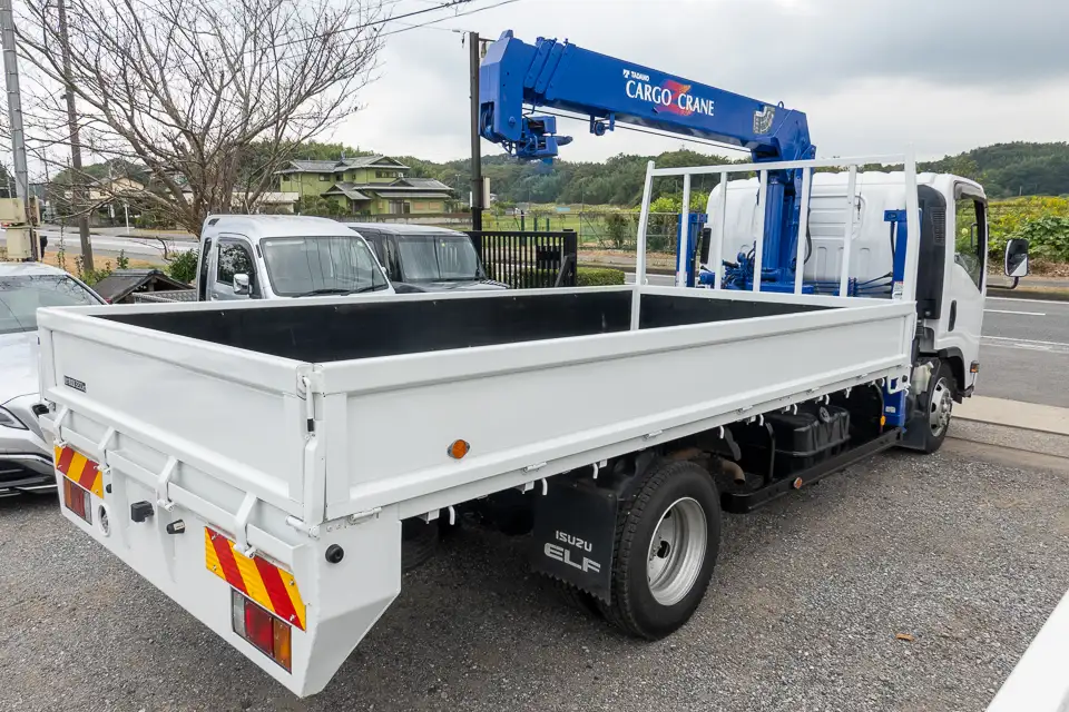 いすゞ エルフ 小型 車両重機運搬 4段クレーン ラジコンの中古トラック画像2