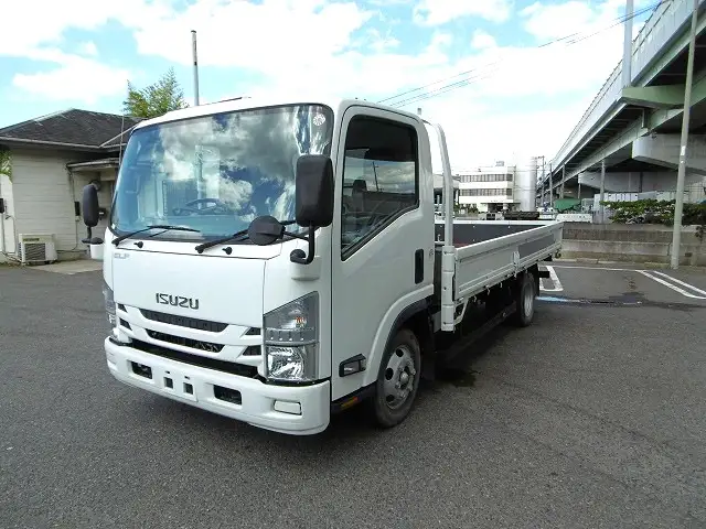 いすゞ エルフ 小型 平ボディ 床鉄板 TPG-NPR85ARの中古トラック画像1