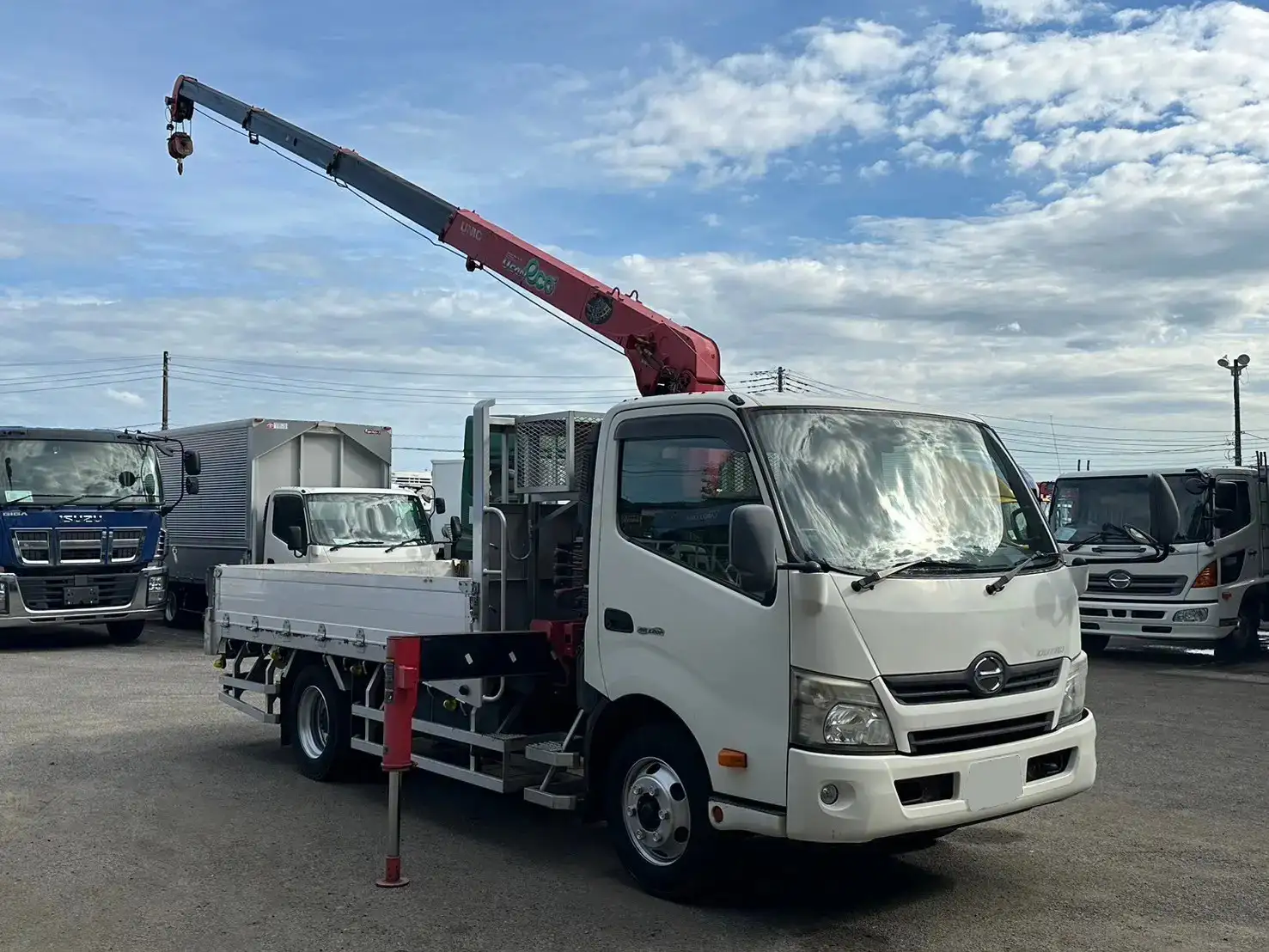 日野 デュトロ 小型 クレーン付 アルミブロック 4段の中古トラック画像2