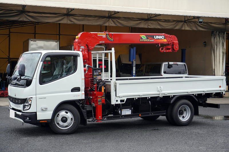 三菱 キャンター 小型 クレーン付 標準ロング