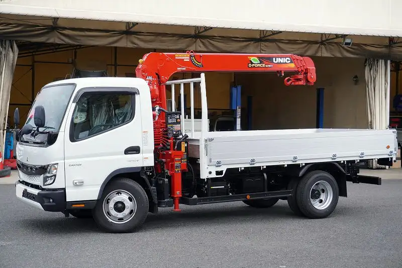 三菱 キャンター 小型 クレーン付 アルミブロック 4段の中古トラック画像1