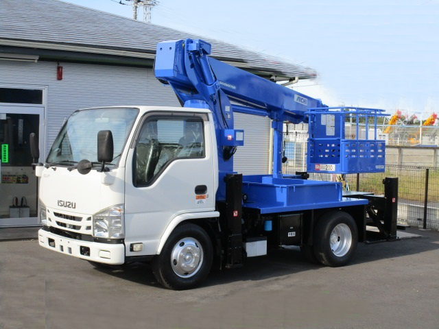 いすゞ エルフ 小型 高所・建柱車 高所作業車
