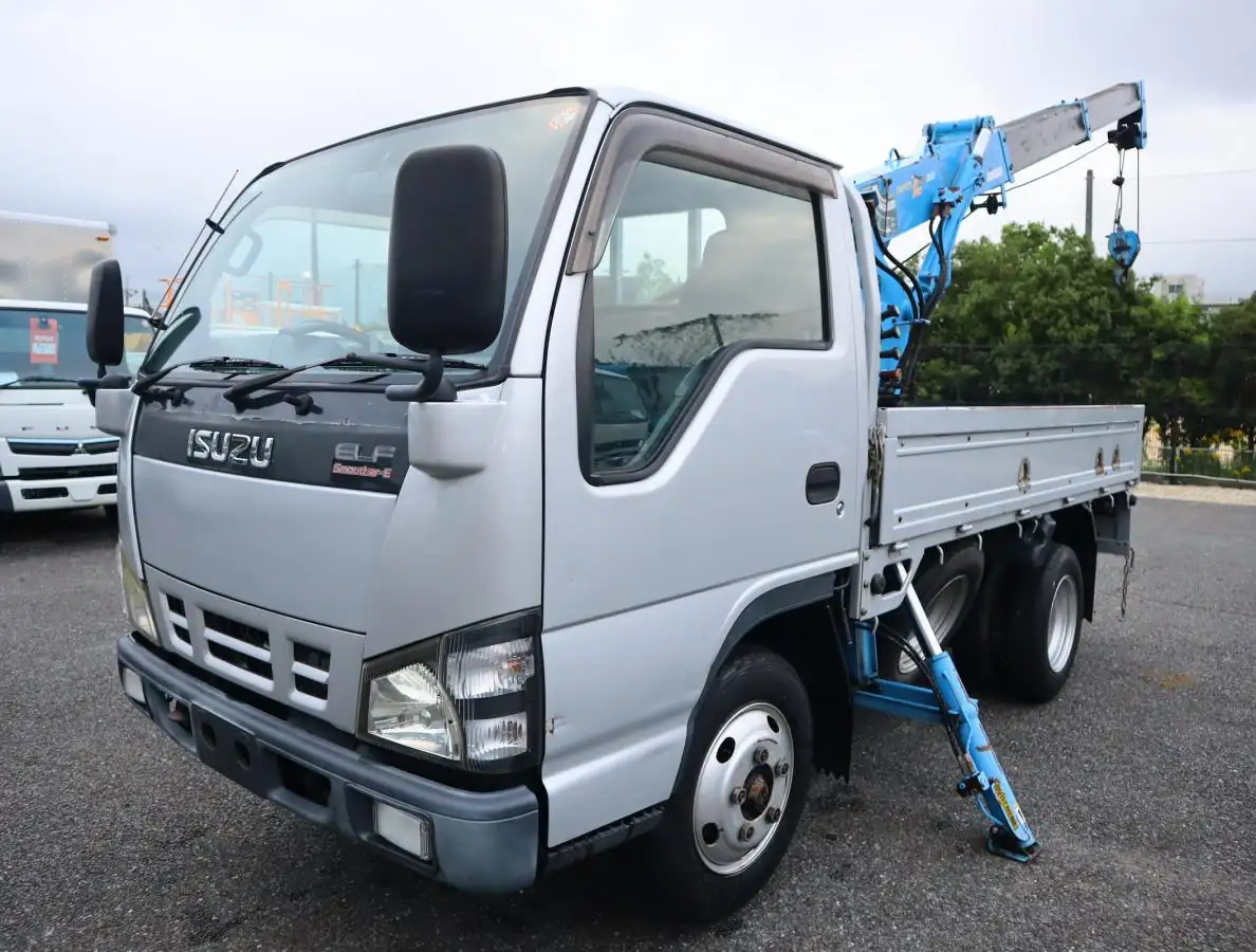 いすゞ エルフ 小型 クレーン付 横置簡易クレーン 3段 の中古トラック【車両No.175507】