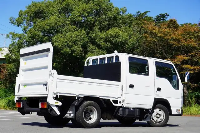 いすゞ エルフ 小型 平ボディ Wキャブ パワーゲートの中古トラック画像3