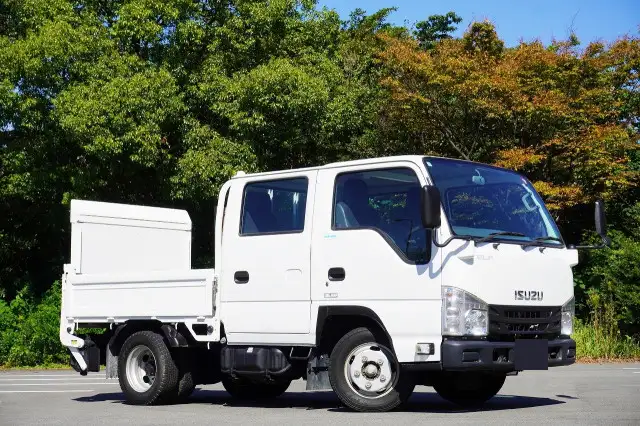 いすゞ エルフ 小型 平ボディ Wキャブ パワーゲートの中古トラック画像2