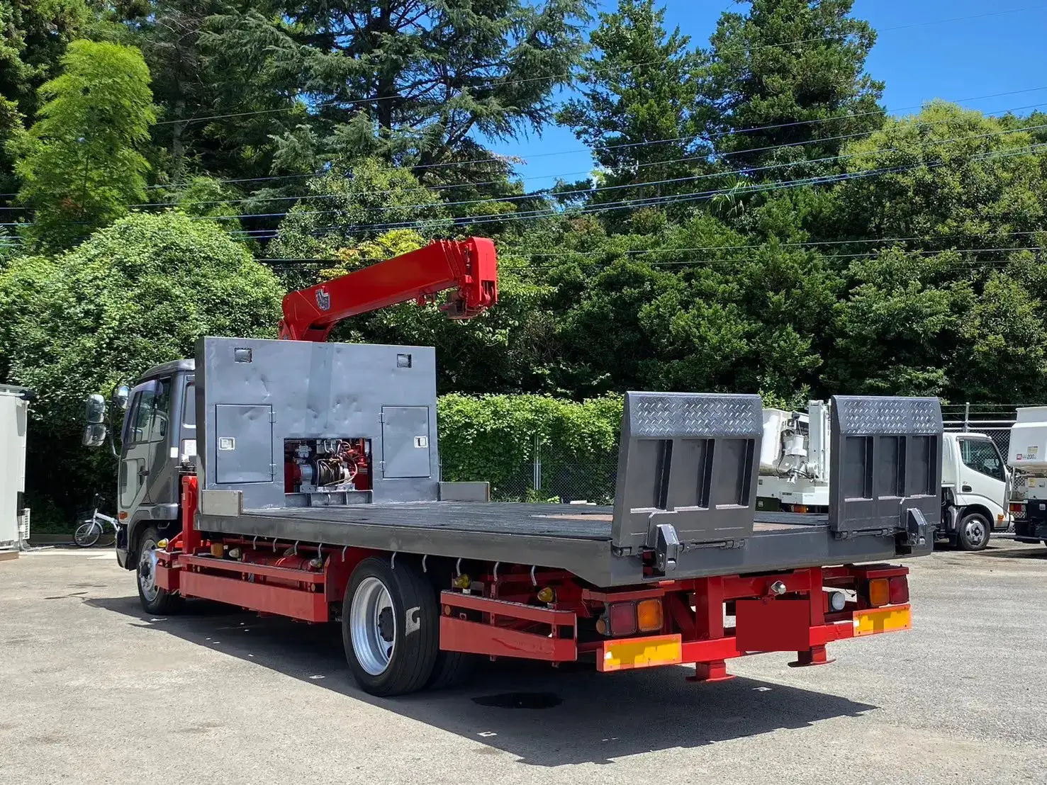 日産UD コンドル 中型/増トン 車両重機運搬 4段クレーン ラジコンの中古トラック画像4