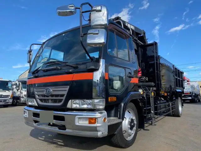 日産UD コンドル 中型/増トン ダンプ 土砂禁 クレーン付きの中古トラック画像1