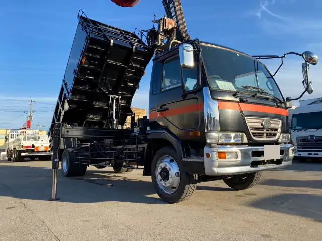日産UD コンドル 中型/増トン ダンプ 土砂禁 クレーン付きの中古トラック画像4