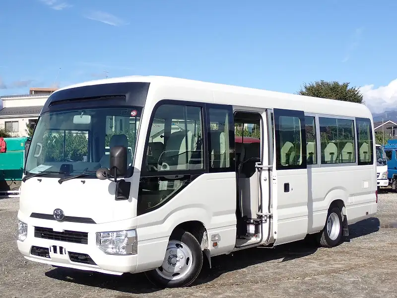 トヨタ コースター 小型 バス マイクロバス SKG-XZB70 の中古
