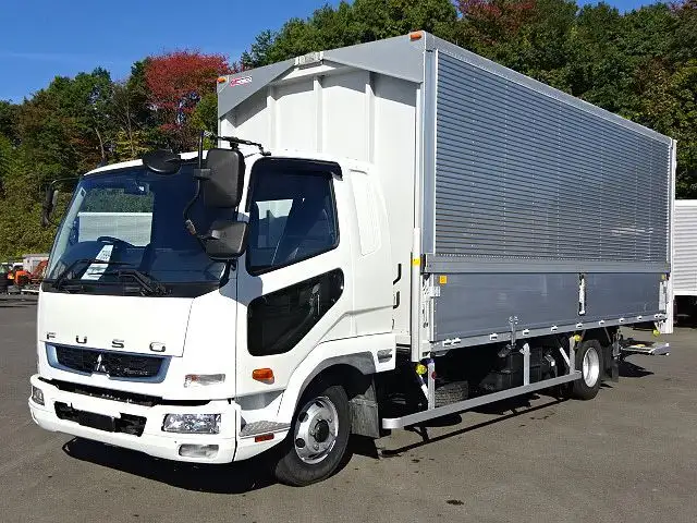 三菱 ファイター 中型/増トン ウイング パワーゲート ベッドの中古トラック画像1