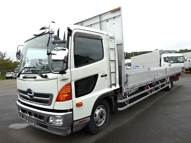 日野 レンジャー 中型/増トン 平ボディ アルミブロック ベッドの中古トラック画像1