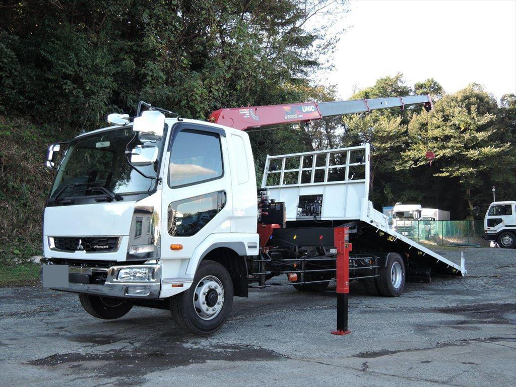 三菱 ファイター 中型/増トン 車両重機運搬 セルフローダー 2KG-FK62FZ