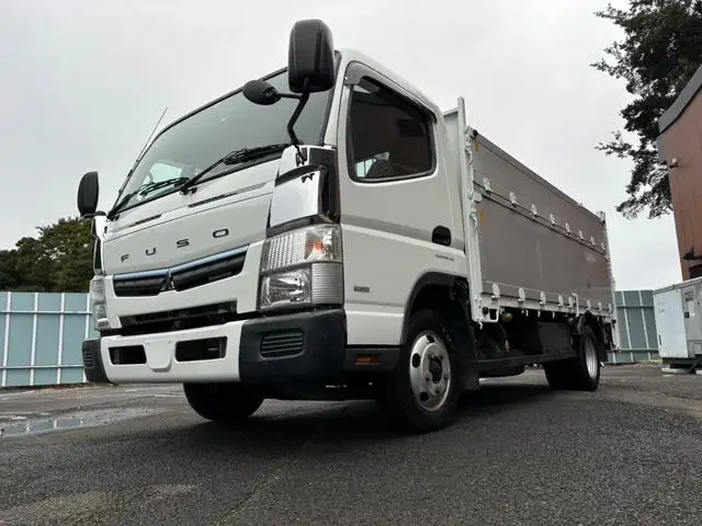 三菱 キャンター 小型 平ボディ パワーゲート アルミブロックの中古トラック画像1