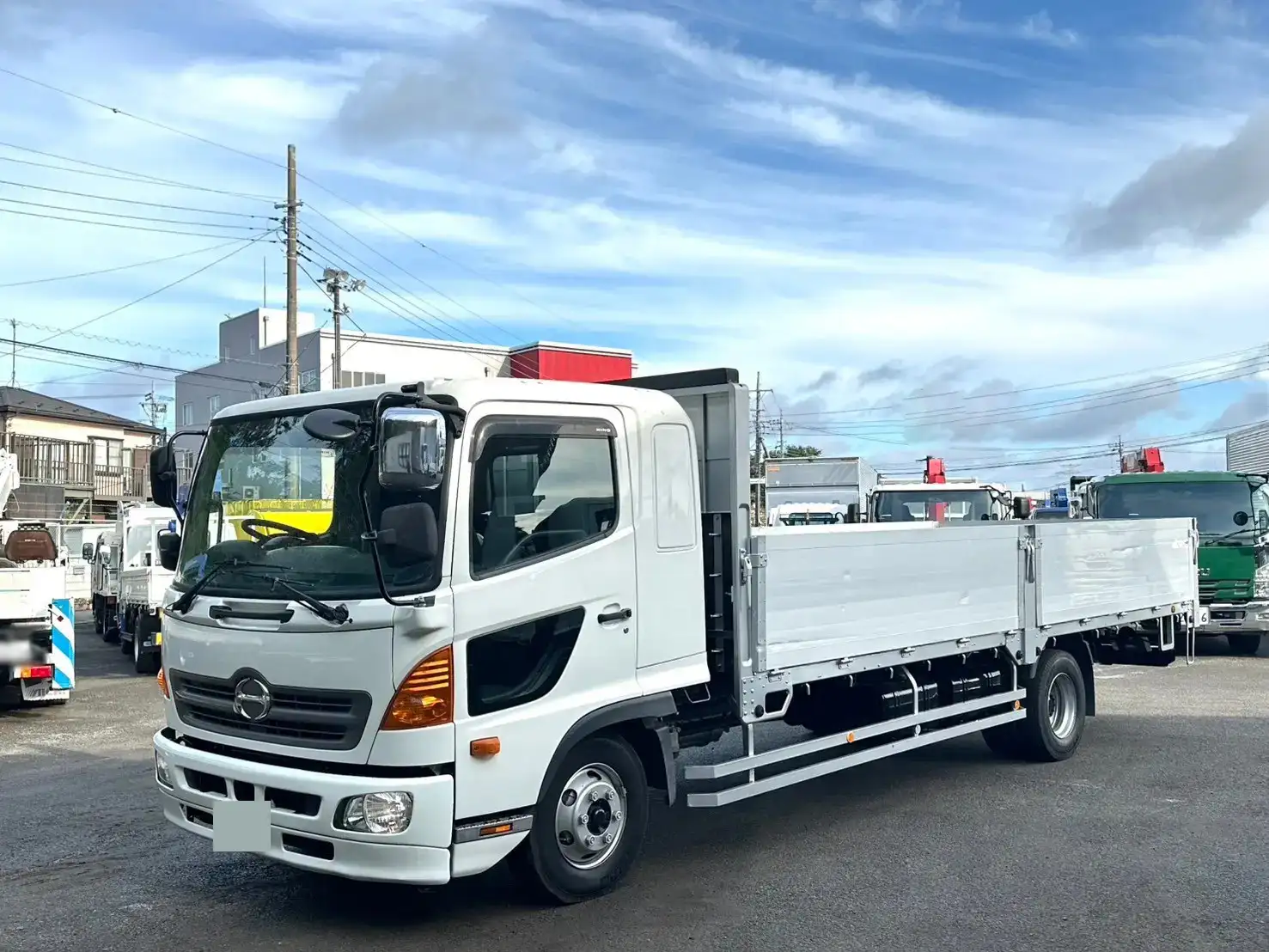 日野 レンジャー 中型/増トン 平ボディ 床鉄板 アルミブロック の中古トラック【車両No.176213】