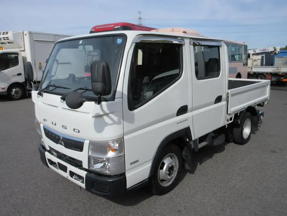 三菱 キャンター 小型 平ボディ Wキャブ TPG-FBA00の中古トラック画像1