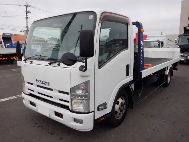 いすゞ エルフ 小型 車両重機運搬 ラジコン ウインチの中古トラック画像1