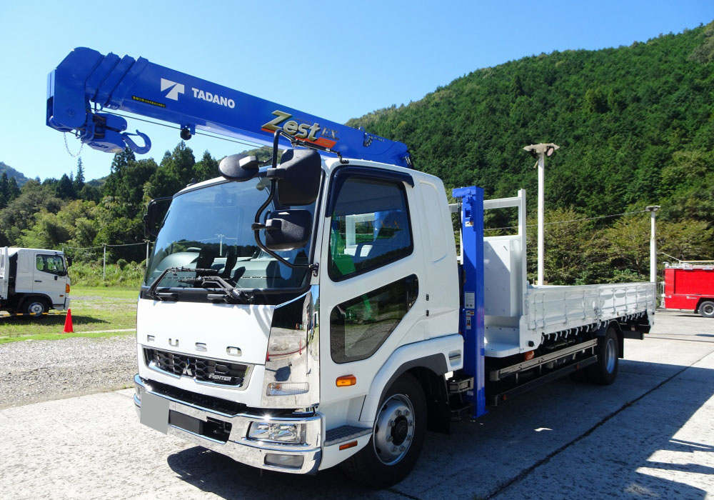 三菱 ファイター 中型/増トン 車両重機運搬 セルフローダー 2KG-FK62FZ