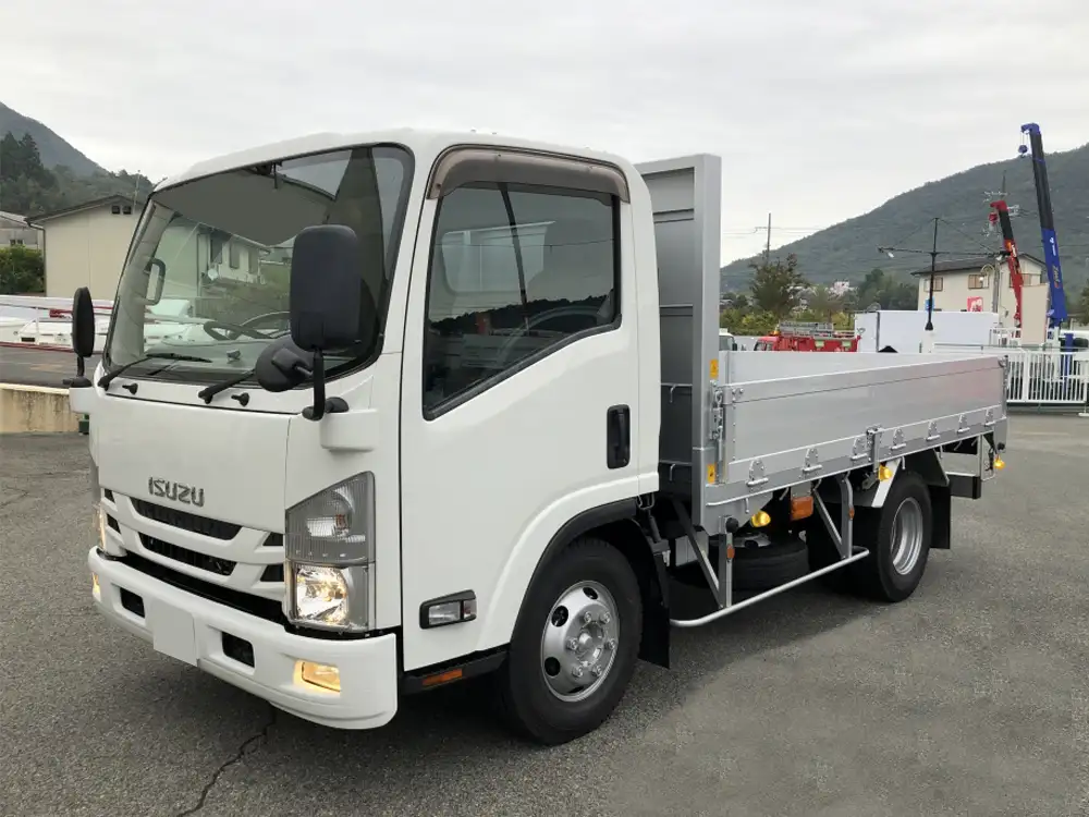 いすゞ エルフ 小型 平ボディ 床鉄板 アルミブロック の中古トラック【車両No.176338】