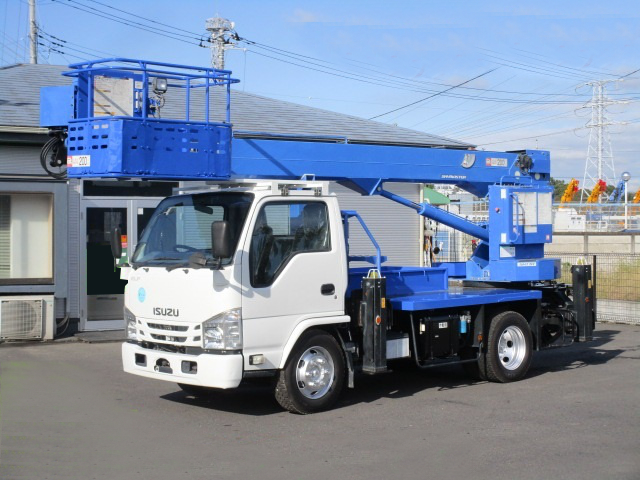 いすゞ エルフ 小型 高所・建柱車 高所作業車 TKG-NKR85YN