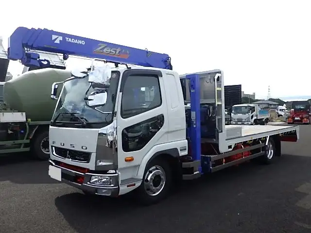 三菱 ファイター 中型/増トン 車両重機運搬 4段クレーン ラジコン｜画像1