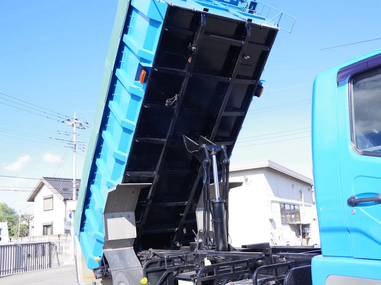 三菱 ファイター 中型/増トン ダンプ 土砂禁 天蓋付きの中古トラック画像14