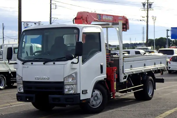 いすゞ エルフ 小型 クレーン付 3段 ラジコンの中古トラック画像1