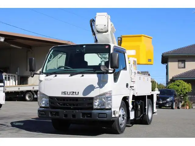 いすゞ エルフ 小型 高所・建柱車 高所作業車 電工仕様の中古トラック画像1