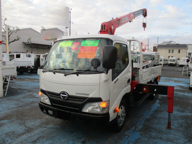 日野 デュトロ 小型 クレーン付 標準ロング TKG-XZU650M