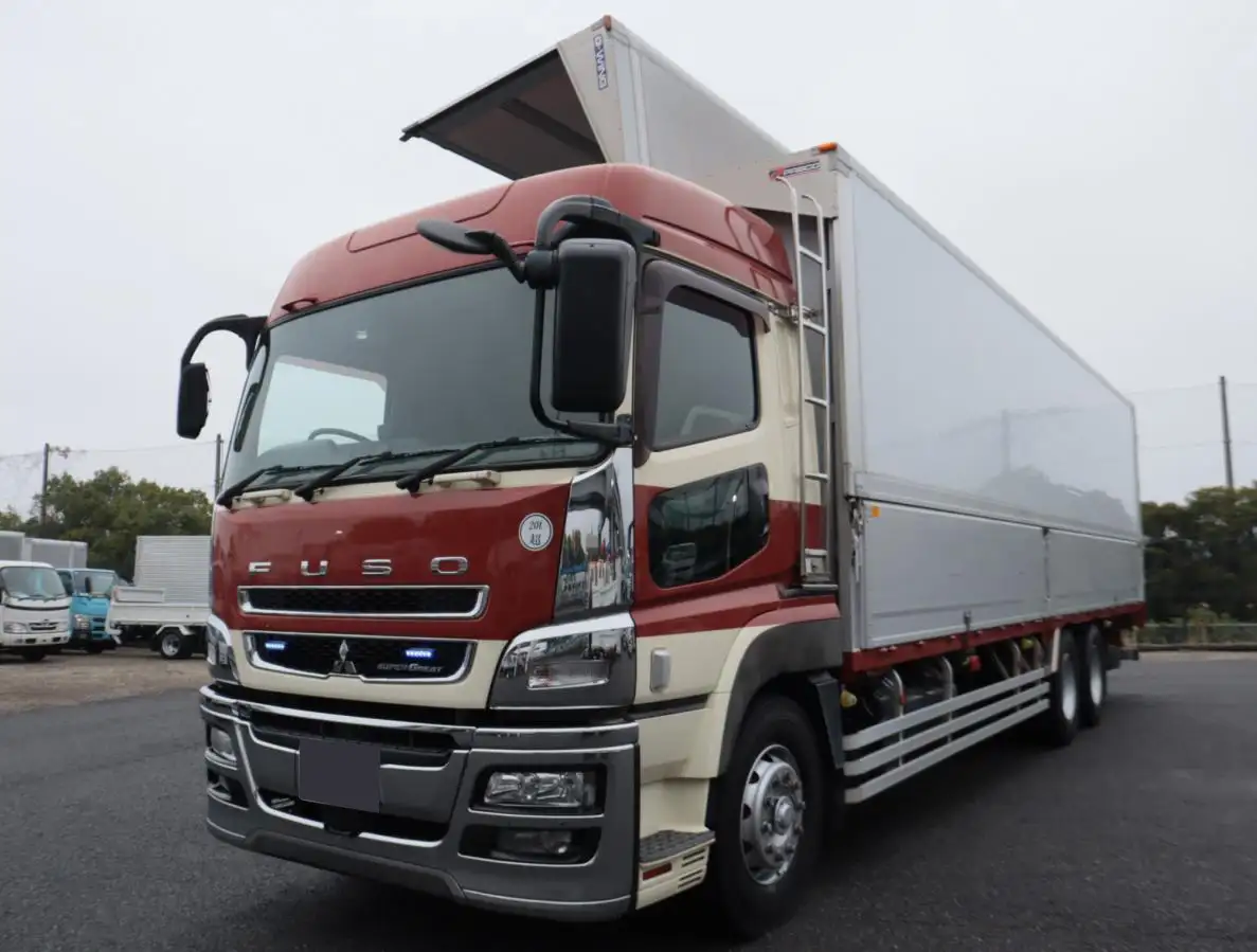 三菱 スーパーグレート 大型 ウイング ハイルーフ 床鉄板 の中古トラック【車両No.176898】