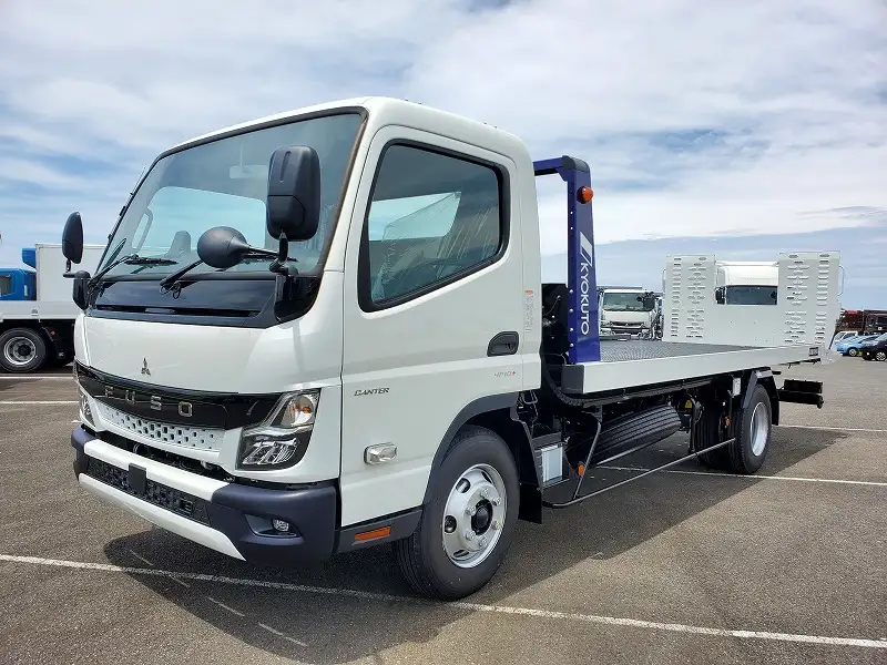 三菱 キャンター 小型 車両重機運搬 ラジコン ウインチの中古トラック画像1