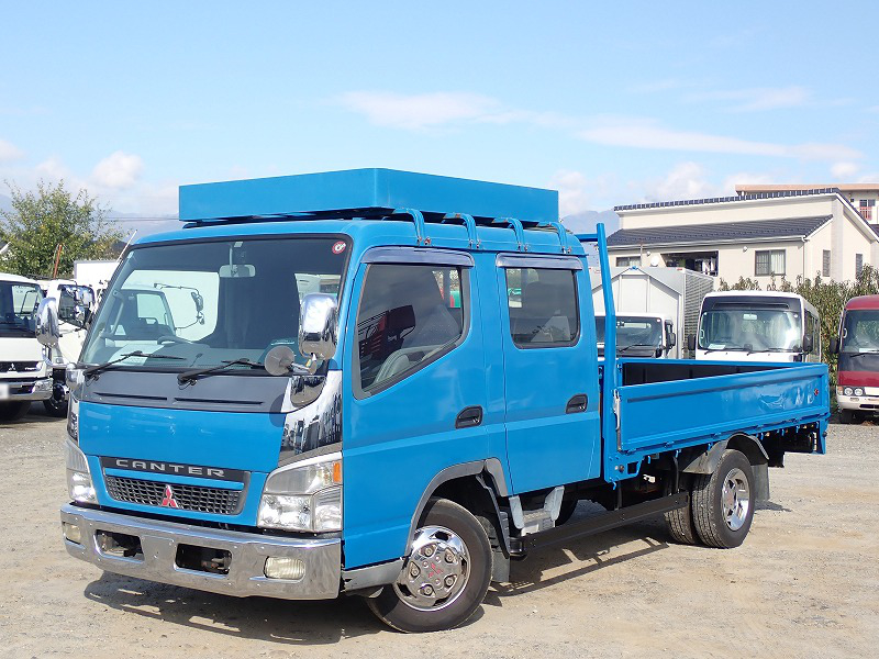 三菱 キャンター 小型 平ボディ ワイドロング PA-FE82DE
