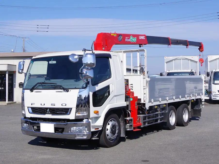 三菱 ファイター 中型/増トン クレーン付 アルミブロック 4段の中古トラック画像1