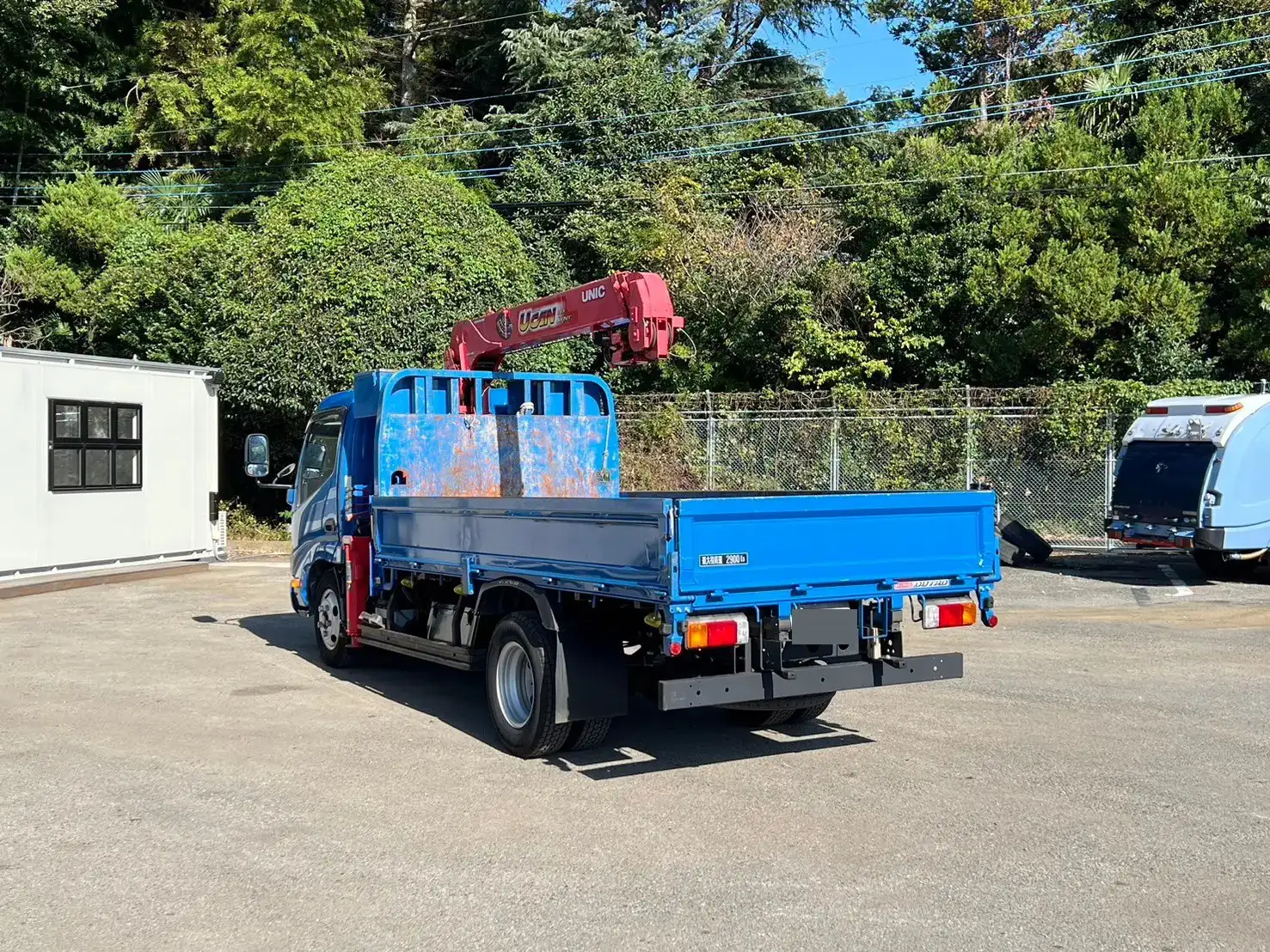 日野 デュトロ 小型 クレーン付 床鉄板 3段の中古トラック画像4