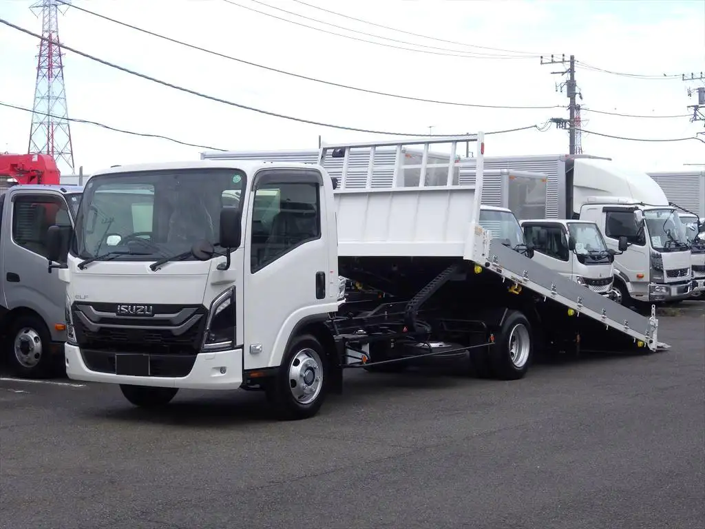 いすゞ エルフ 小型 車両重機運搬 ラジコン ウインチの中古トラック画像1