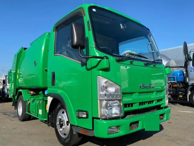 いすゞ エルフ 小型 パッカー車 プレス式 回転ダンプ式の中古トラック画像2