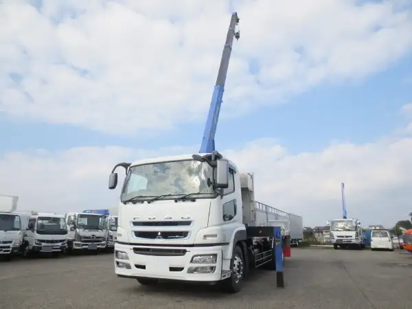 三菱 スーパーグレート 大型 クレーン付 床鉄板 アルミブロック の中古トラック【車両No.177101】