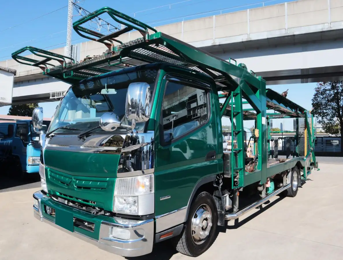 三菱 キャンター 小型 車両重機運搬 ウインチ カスタムの中古トラック画像1