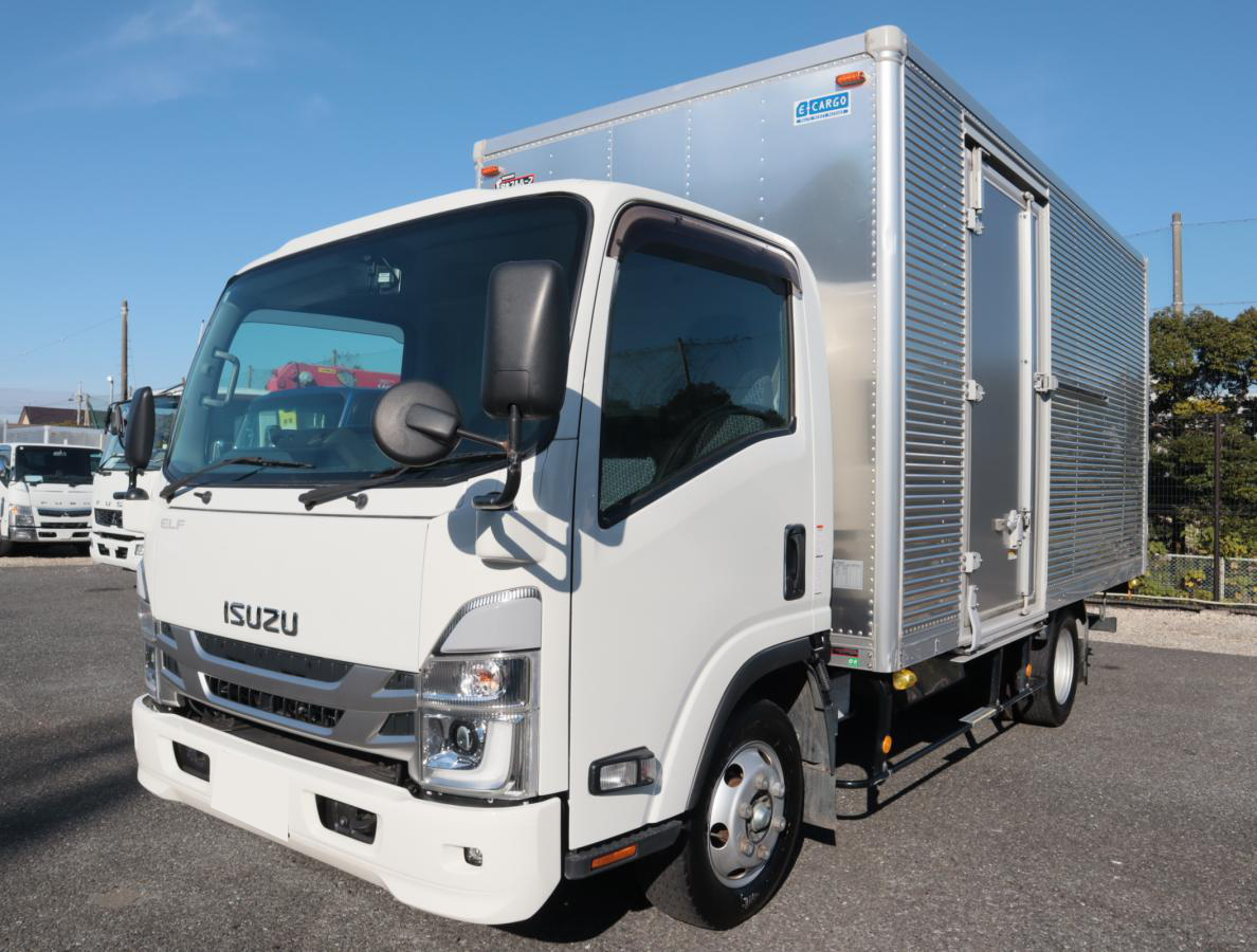 いすゞ エルフ 小型 クレーン付 床鉄板 4段 の中古トラック【車両No.178069】