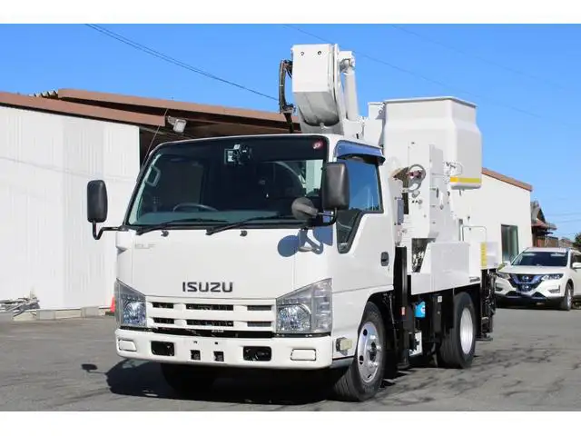いすゞ エルフ 小型 高所・建柱車 高所作業車 電工仕様の中古トラック画像1