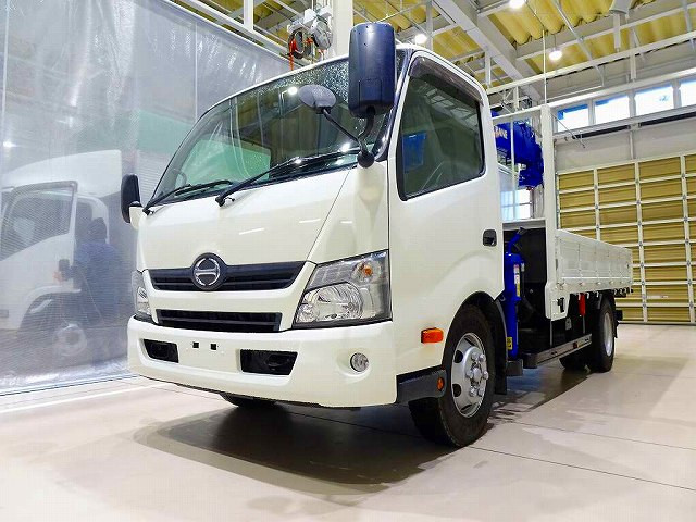 日野 デュトロ 小型 クレーン付 ワイドロング TKG-XZU710M