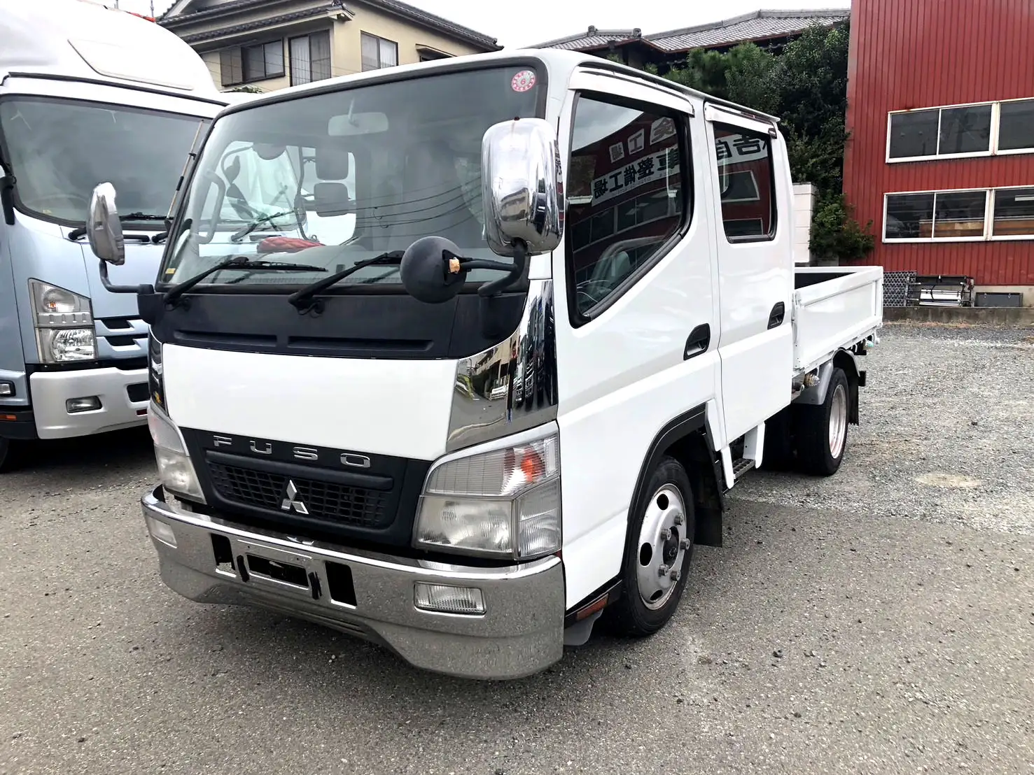 三菱 キャンター 小型 平ボディ Wキャブ PDG-FE70B｜画像1