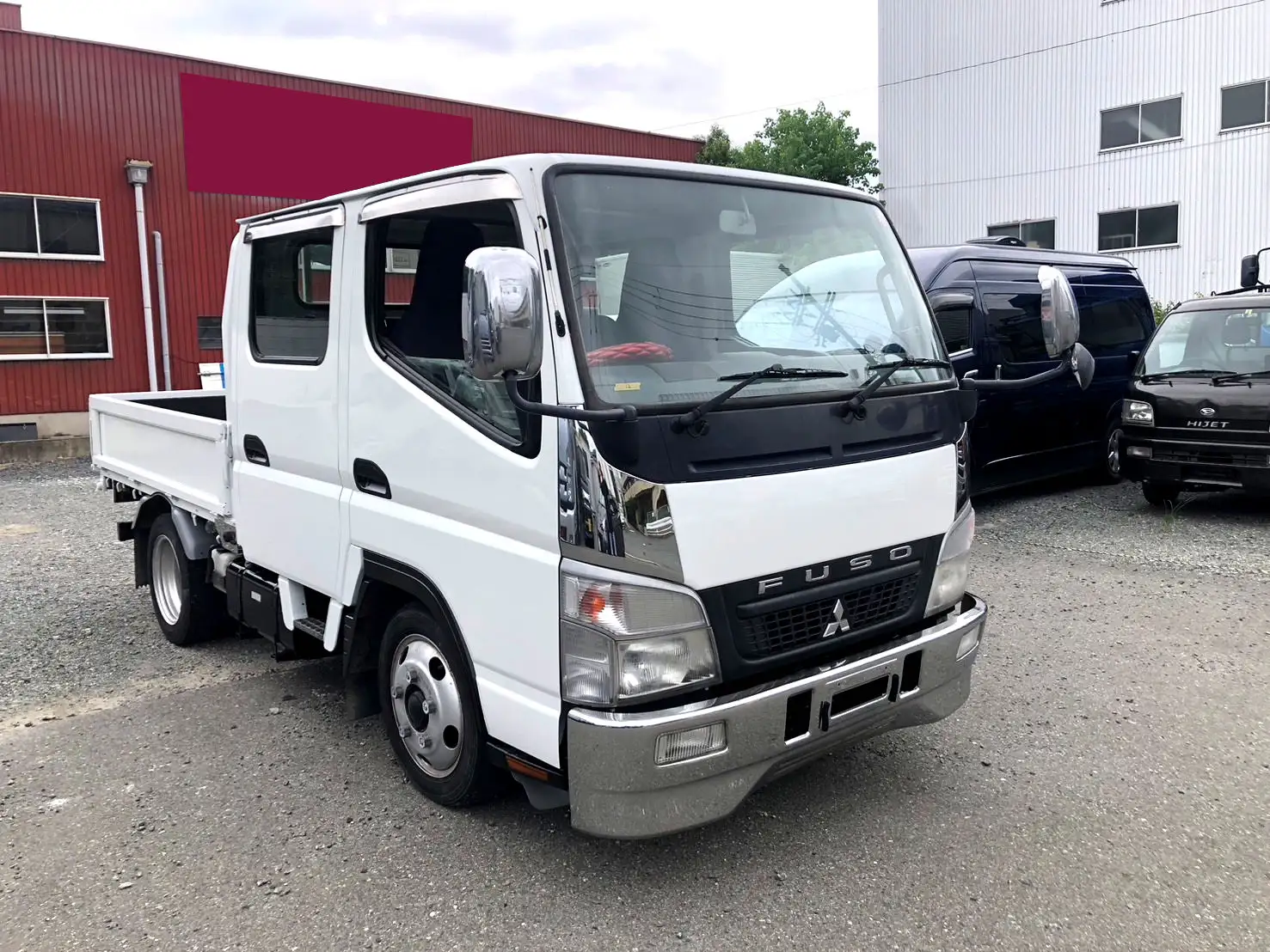 三菱 キャンター 小型 平ボディ Wキャブ PDG-FE70Bの中古トラック画像3