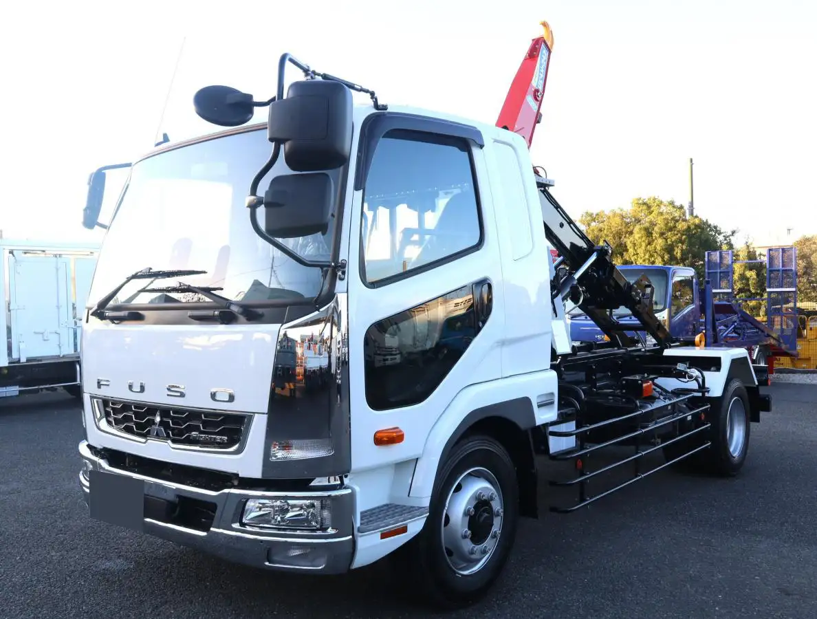 三菱 ファイター 中型/増トン アームロール ツインホイスト 2KG-FK62FZ の中古トラック【車両No.177713】