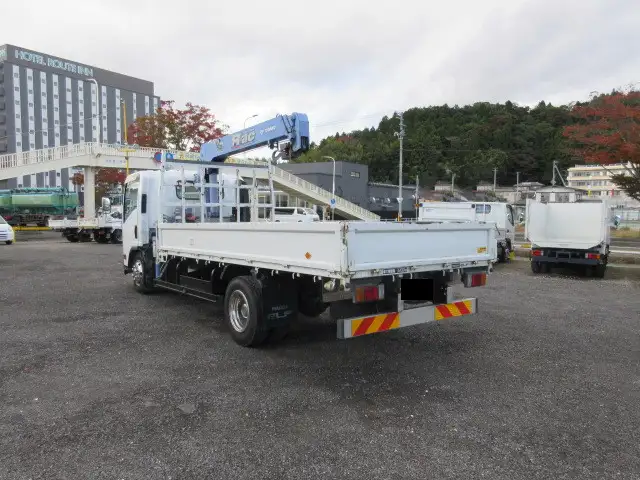 いすゞ エルフ 小型 クレーン付 床鉄板 3段の中古トラック画像4