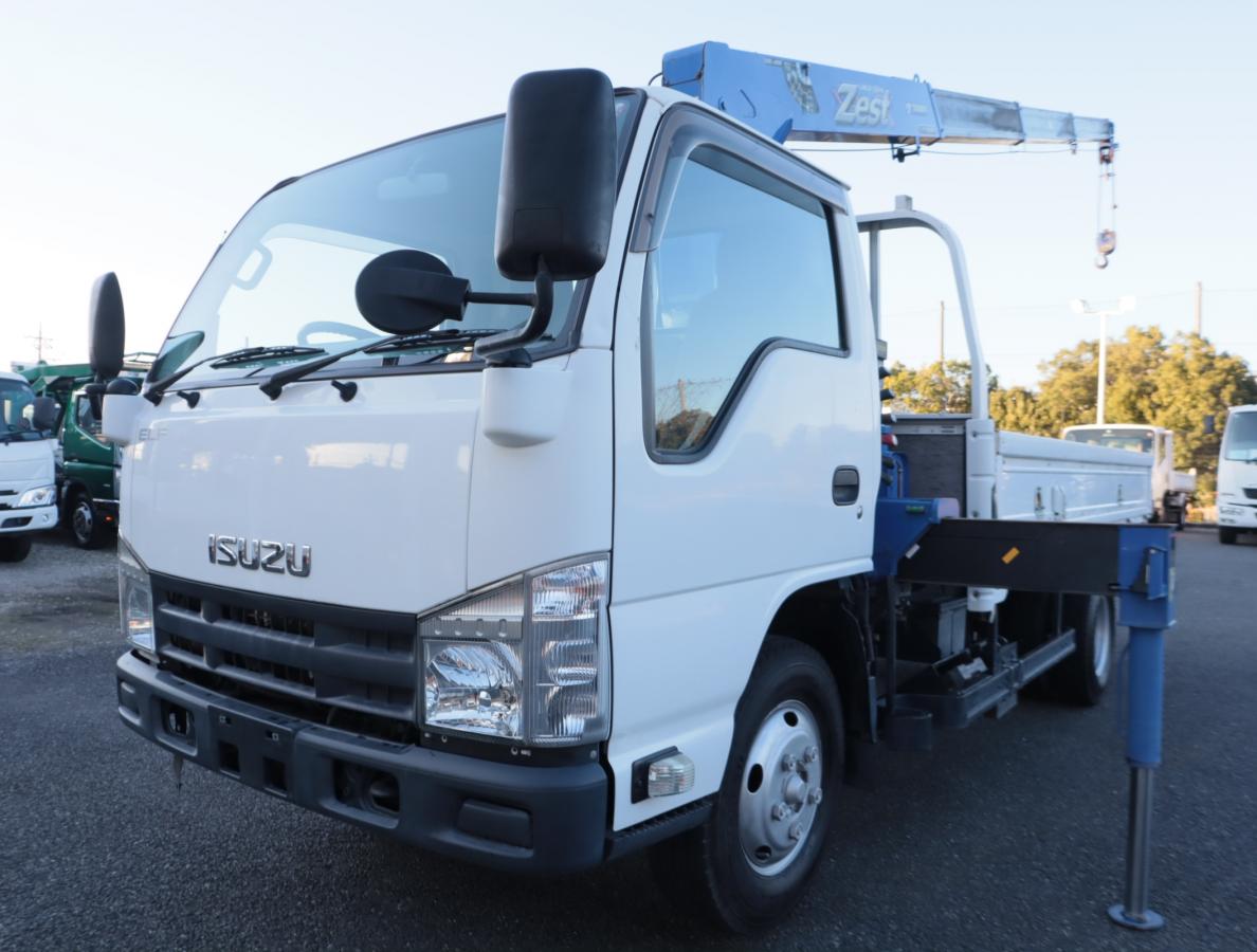 いすゞ エルフ 小型 クレーン付 標準ロング