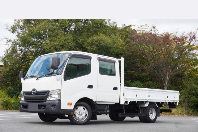 日野 デュトロ 小型 平ボディ ワイドロング SKG-XZU710M